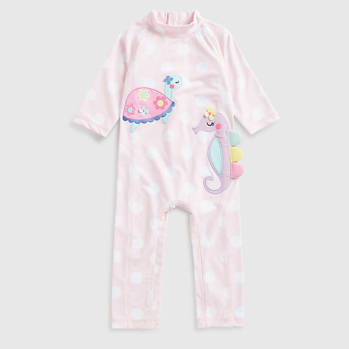 Mothercare Baby Girl Pink Sunsafe Suit UPF50+ Mothercare 👶